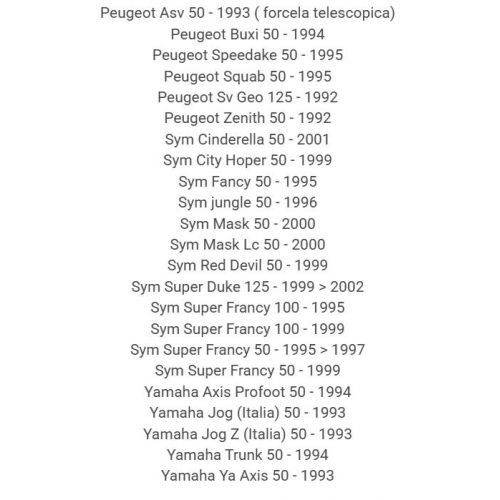 Ceppi freno scooter 50 Aprilia...