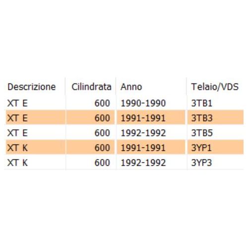 Pedale freno posteriore Yamaha XT 600...