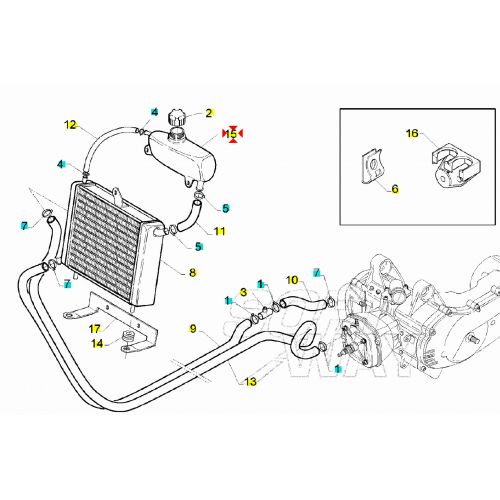 Vaso espansione Aprilia SR e Gulliver...
