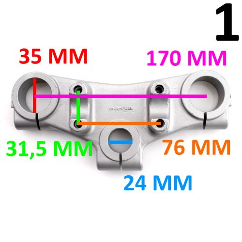 Piastra superiore forcella Cagiva...