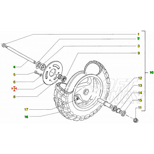 Disco freno anteriore Gilera Typhoon...