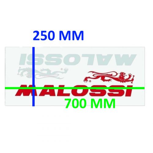Adesivi Malossi rosso e bianco