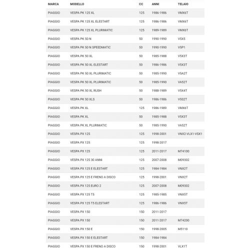 Serratura bauletto nera Vespa PK XL...