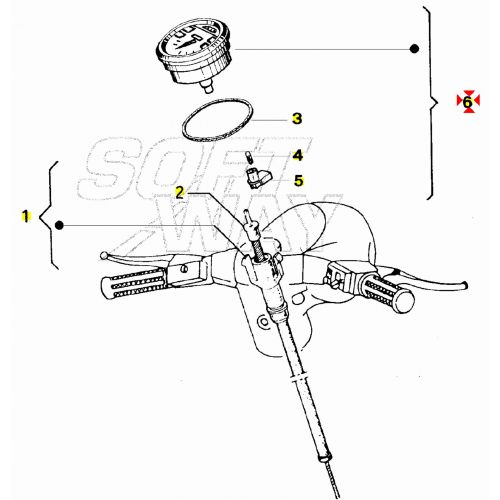 Contachilometri Vespa PK XL N scala...