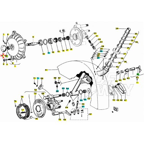 Tappo tamburo anteriore posteriore...