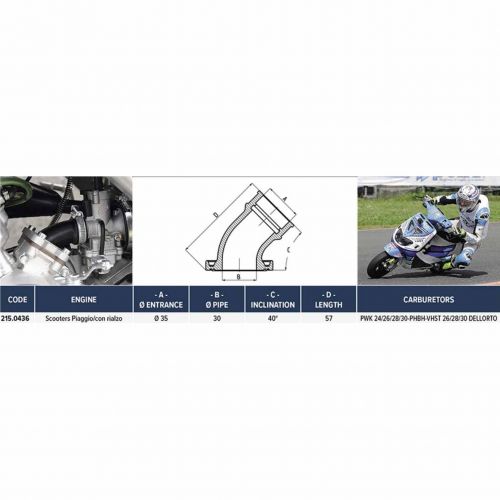 Collettore aspirazione scooter...