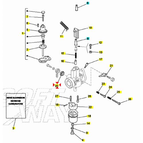Filtro pipetta benzina carburatore...