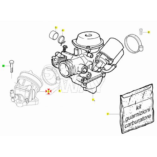 Collettore aspirazione scooter...