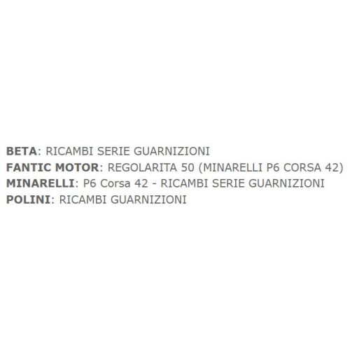 Kit guarnizioni Minarelli P6 Beta...