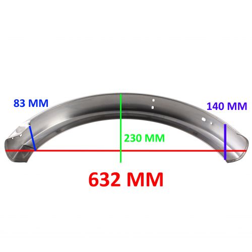 Parafango posteriore in ferro cromato...