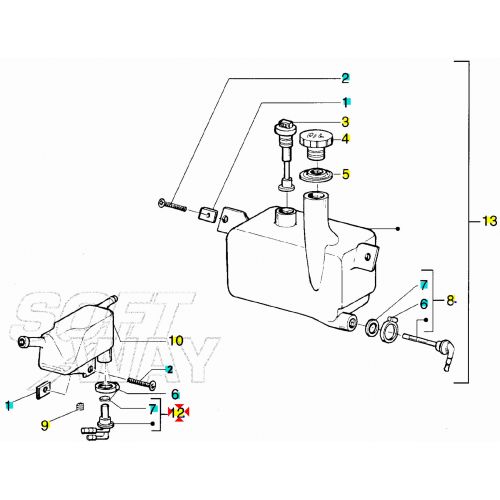 Rubinetto benzina Gilera Runner 50 125