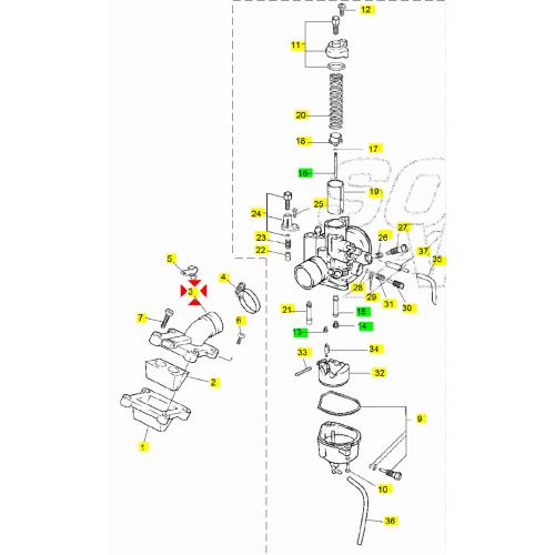 Collettore aspirazione Minarelli AM6