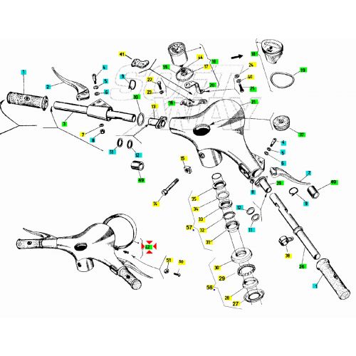 Ghiera faro anteriore Vespa ET3...