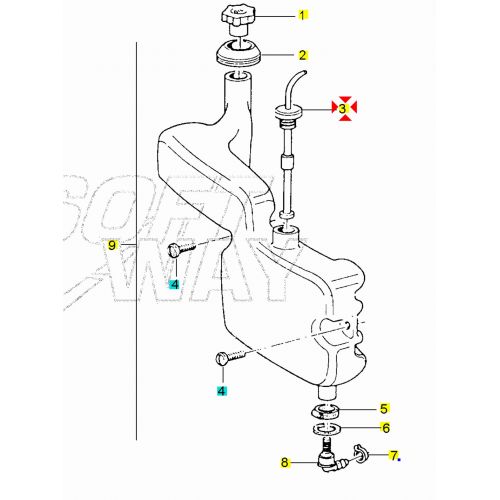 Sonda livello olio Scooter Piaggio...