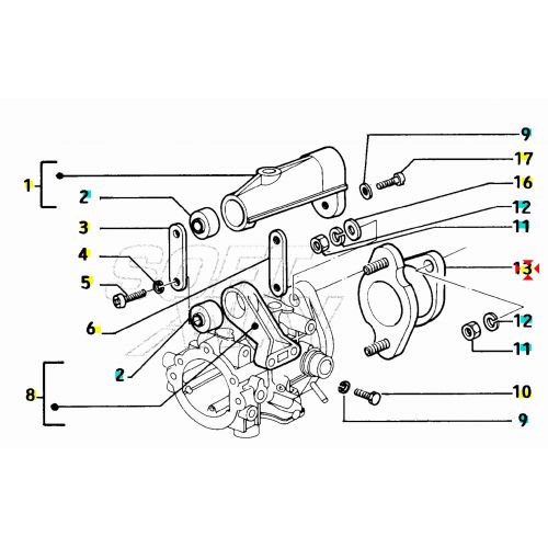 Collettore aspirazione Piaggio Ape...