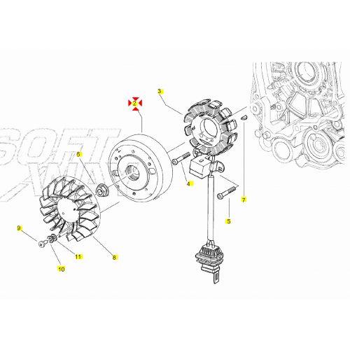 Volano Piaggio Liberty PTT 643167...