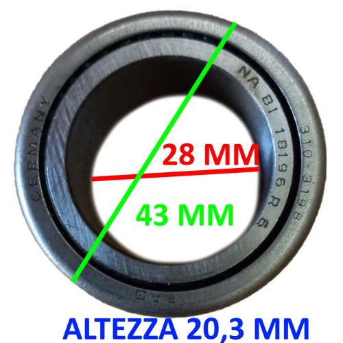 Cuscinetto a rulli ruota posteriore...