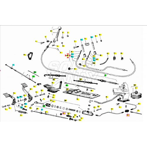 Trasmissione starter Piaggio Ape MP...