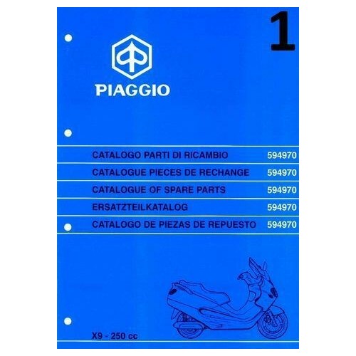 Catalogo ricambi Piaggio X9 250