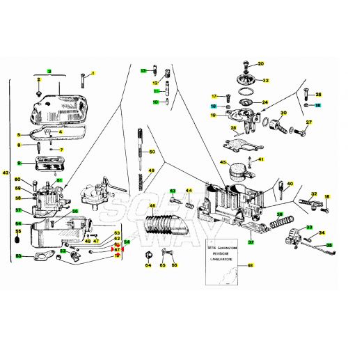 Tappo chiusura carburatore per Vespa...