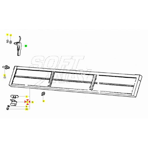 Cerniera sponda Ape 186288