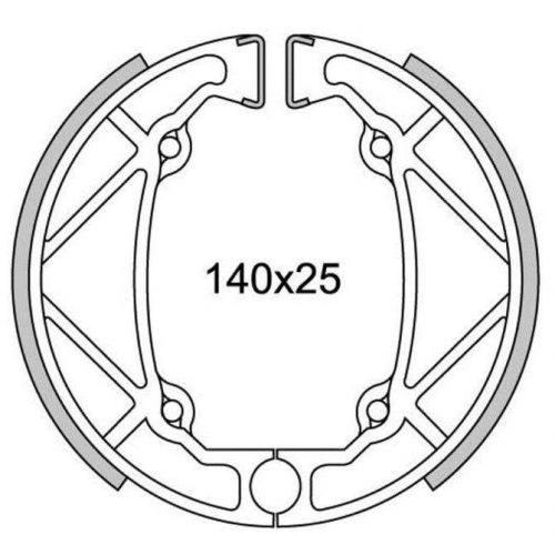Coppia ceppi freno posteriore per...