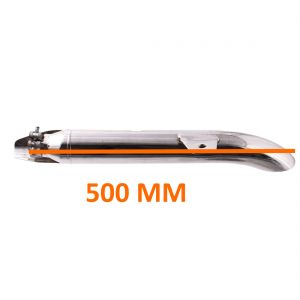 Marmitta moto custom cromata 2