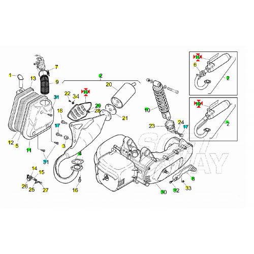 Protezione marmitta Aprilia Rally e...