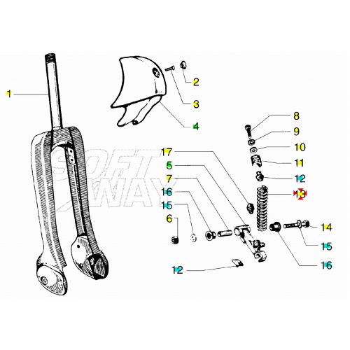 Molla forcella Ciao PX 175864
