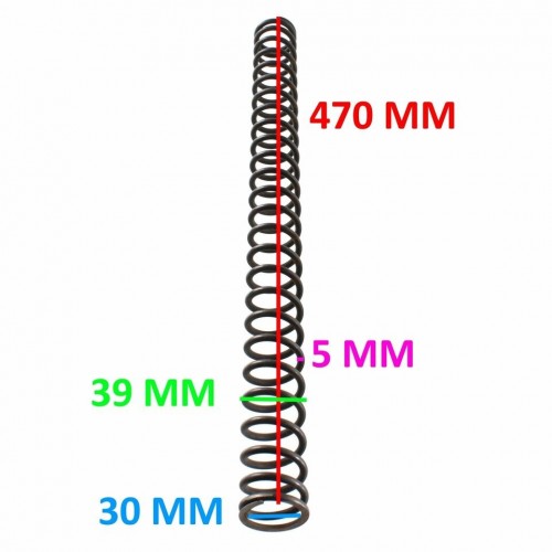 Molla forcella moto da 39 x 470 mm