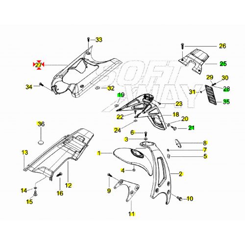 Copertura motore NRG Power 959520000G