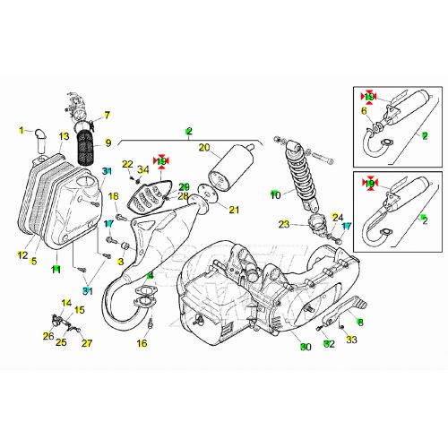 Protezione marmitta Aprilia SR Rally...