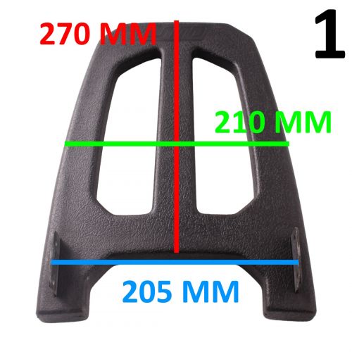 Schienale passeggero al portapacchi...