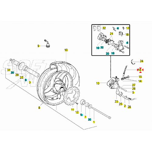 Tubo freno anteriore Malaguti F12R...