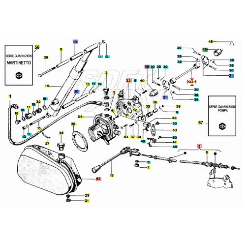 Albero con snodi Ape Car 1580125