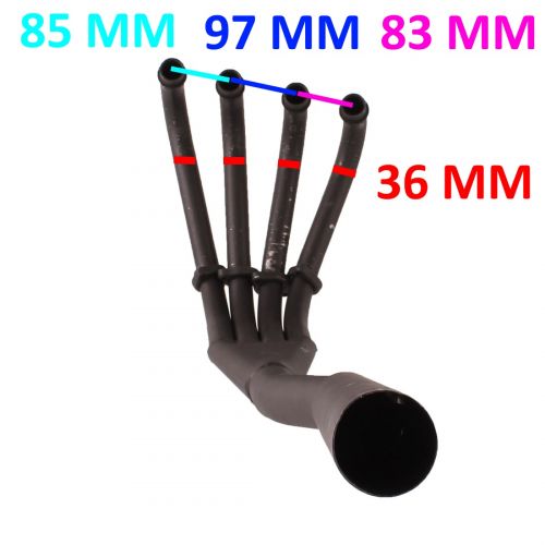 Marmitta 4 in 1 per Suzuki GSX 400 F...