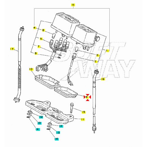 Gomma contachilometri Yamaha XT...