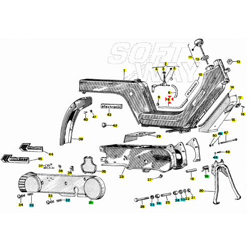 Bordo serbatoio Piaggio SI 186075