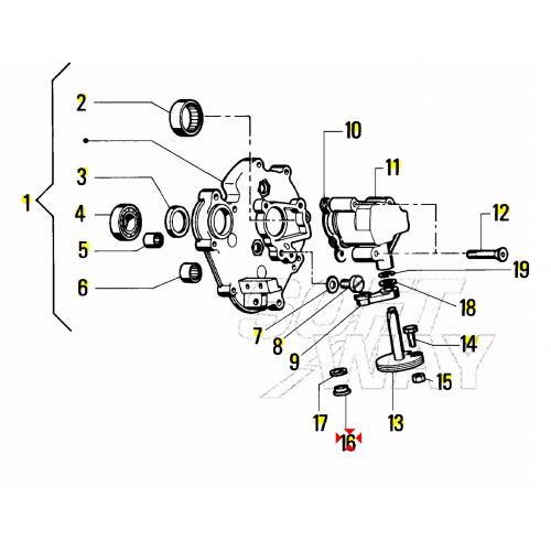 Collarino selettore cambio Bravo 3 -...
