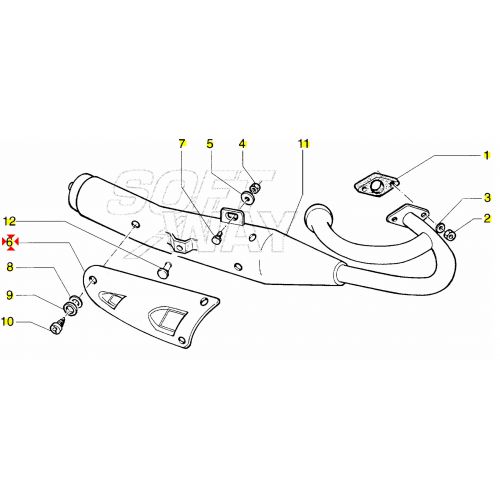Protezione marmitta Velofax 436005