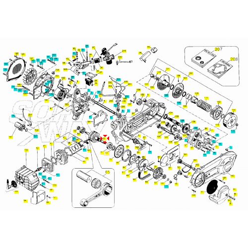 Albero motore Malaguti F12 100 cc...