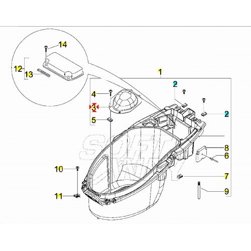 Portello carburatore Gilera Stalker...