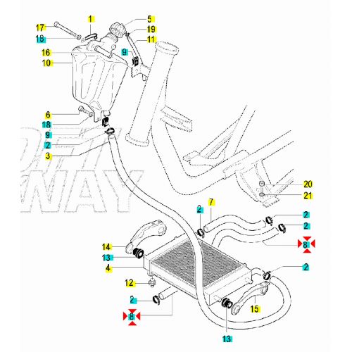 Tubo ritorno acqua F12R  07708200