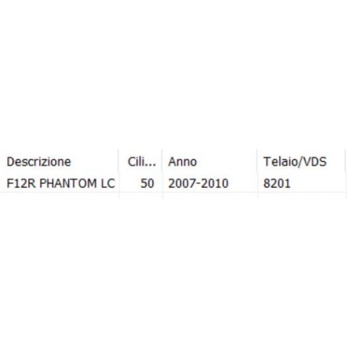 Tubo mandata acqua F12R 07708100