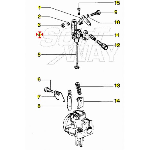 Coperchio carburatore Piaggio SI...