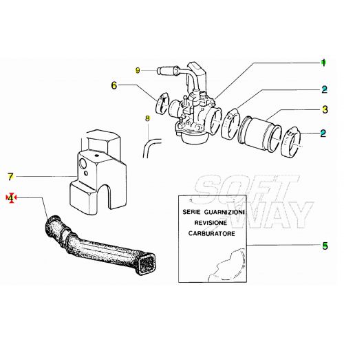Tubo condotto aria calda Piaggio Free...