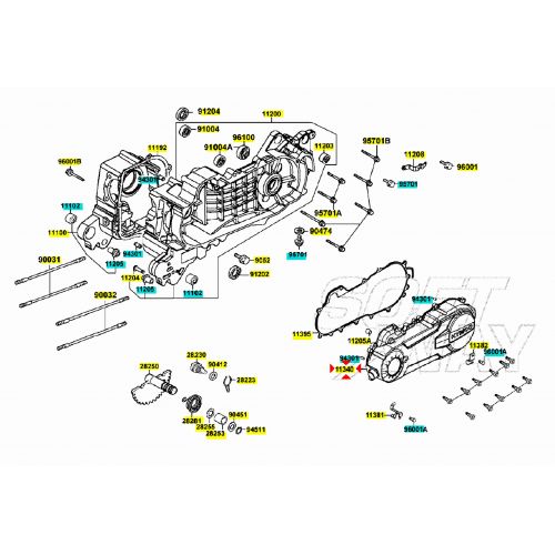 Copri carter Kymko Agility 50 R10 -...