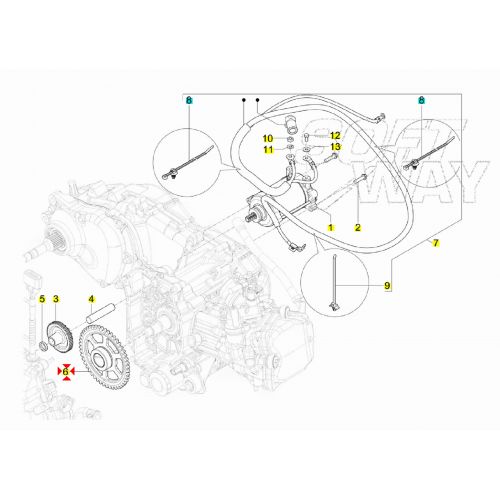 Corona avviamento elettrico Piaggio...