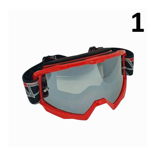 Occhiali casco Cross visiera specchio