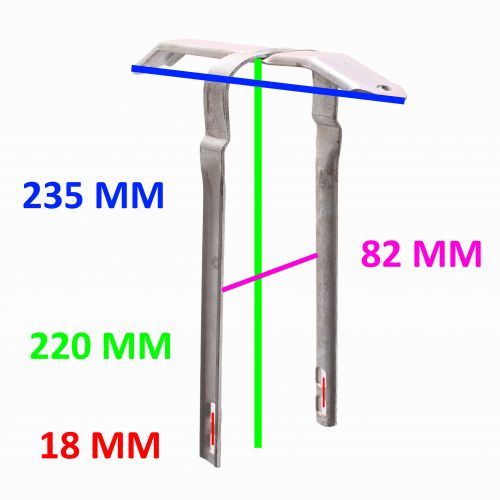 Supporto parafango anteriore moto epoca